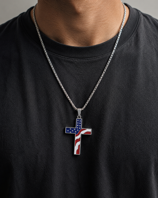 Bill's: America Cross Necklace