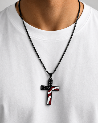 Bill's: America Cross Necklace